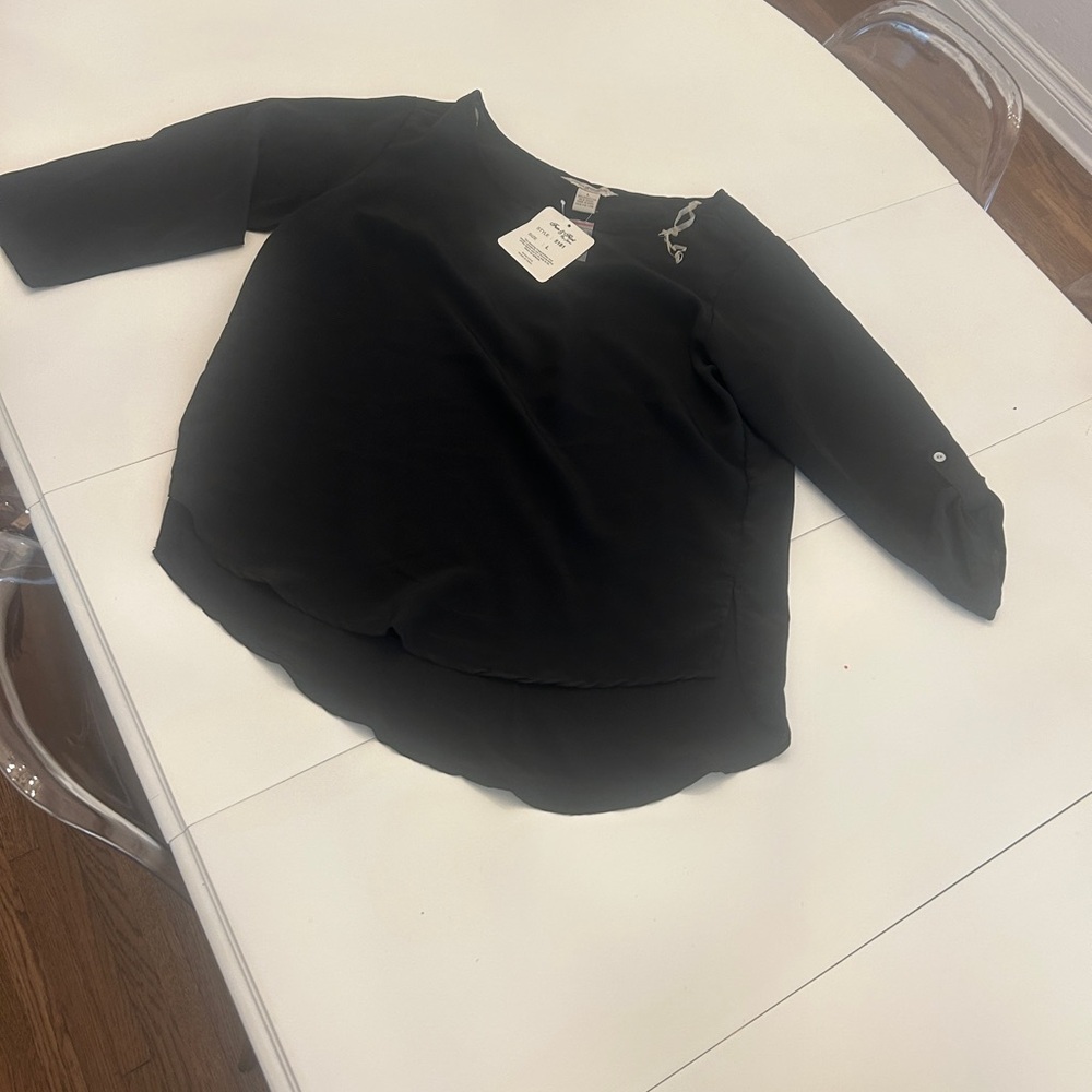 Japna Fun & flirt Black Women's Blouse